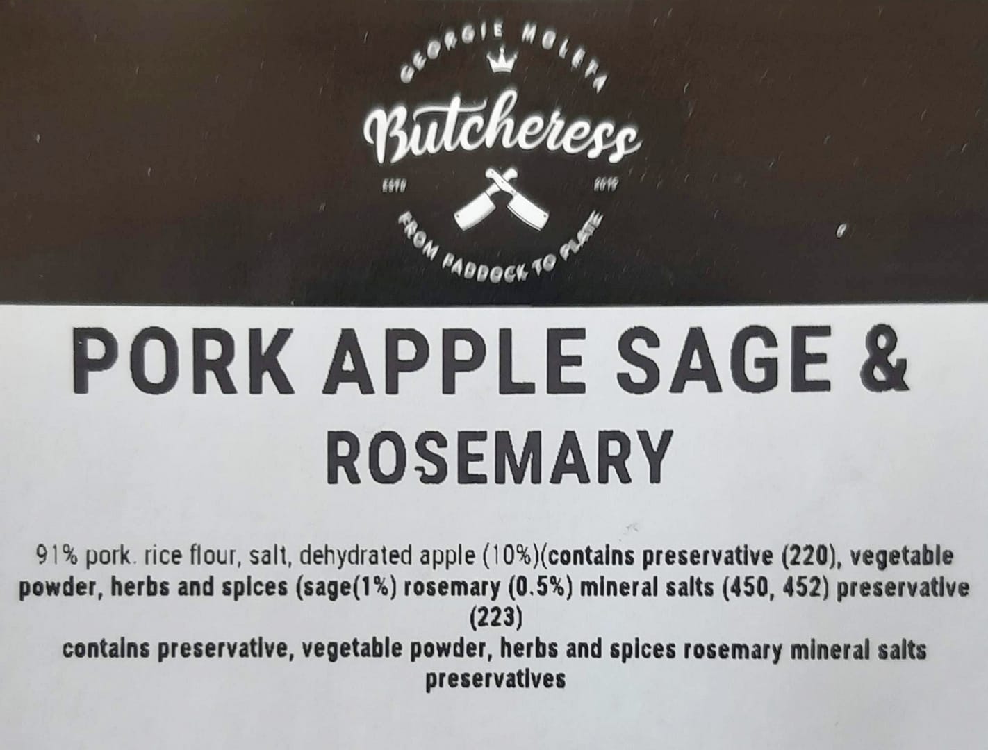Pork, Apple, Sage & Rosemary Sausages - Image 2