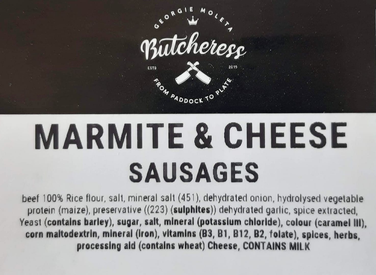 Marmite & Cheese Sausages - Image 2