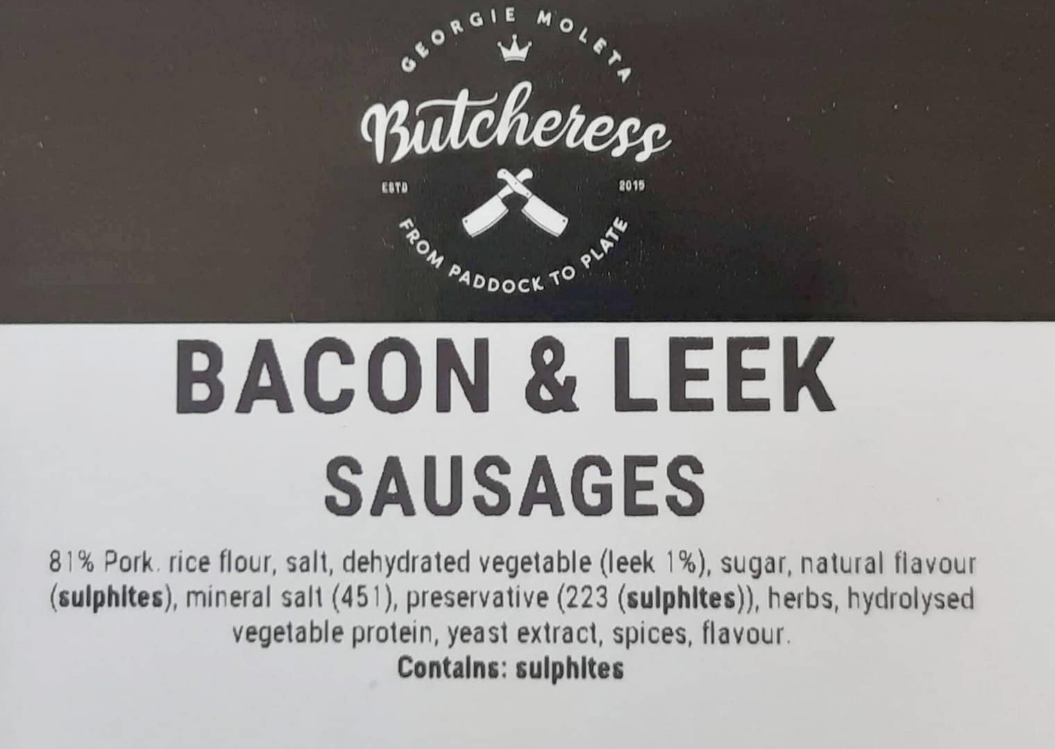 Bacon & Leek Sausages - Image 2