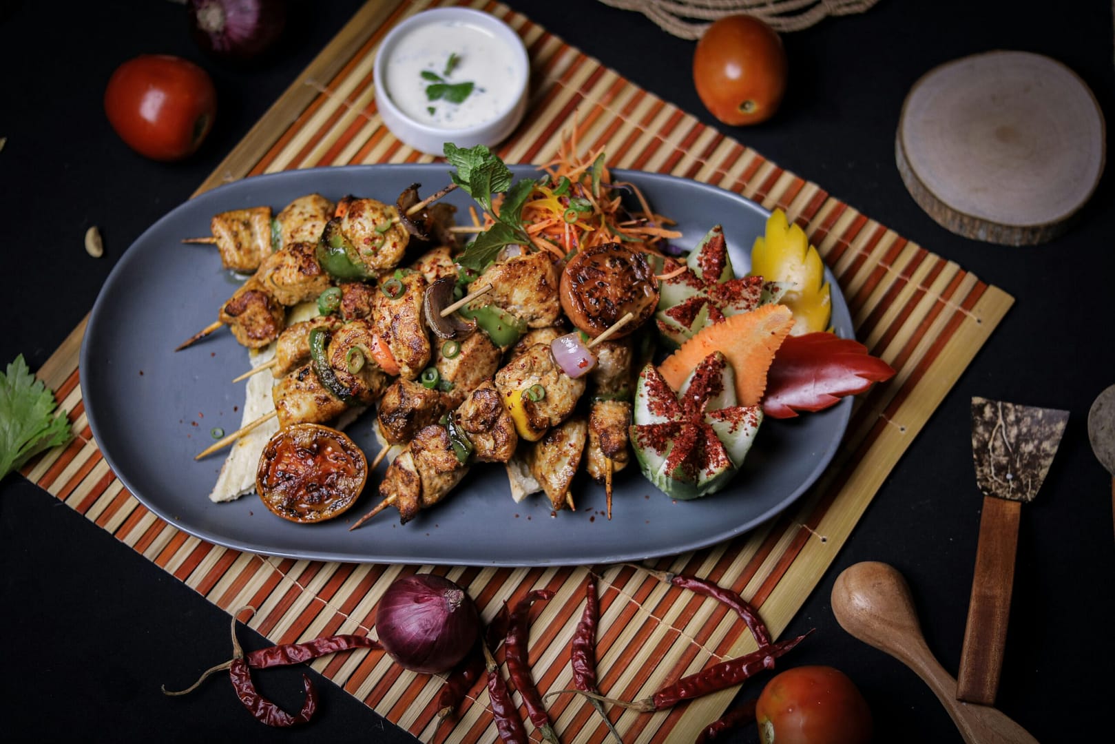 Beef Garlic Butter Glaze Kebabs