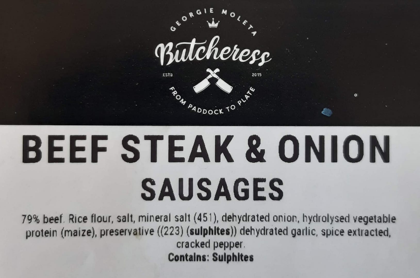 Beef, Steak & Onion Sausages - Image 2