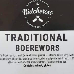Traditional Boerewors