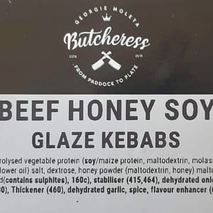 Beef Honey Soy Glaze Kebabs