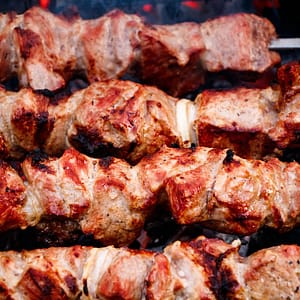 Garlic Butter Glaze Kebabs