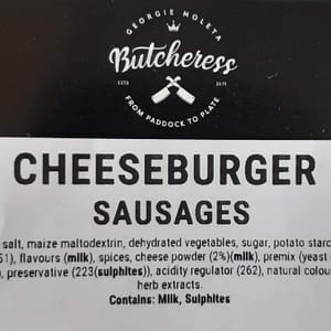 Cheeseburger Sausages